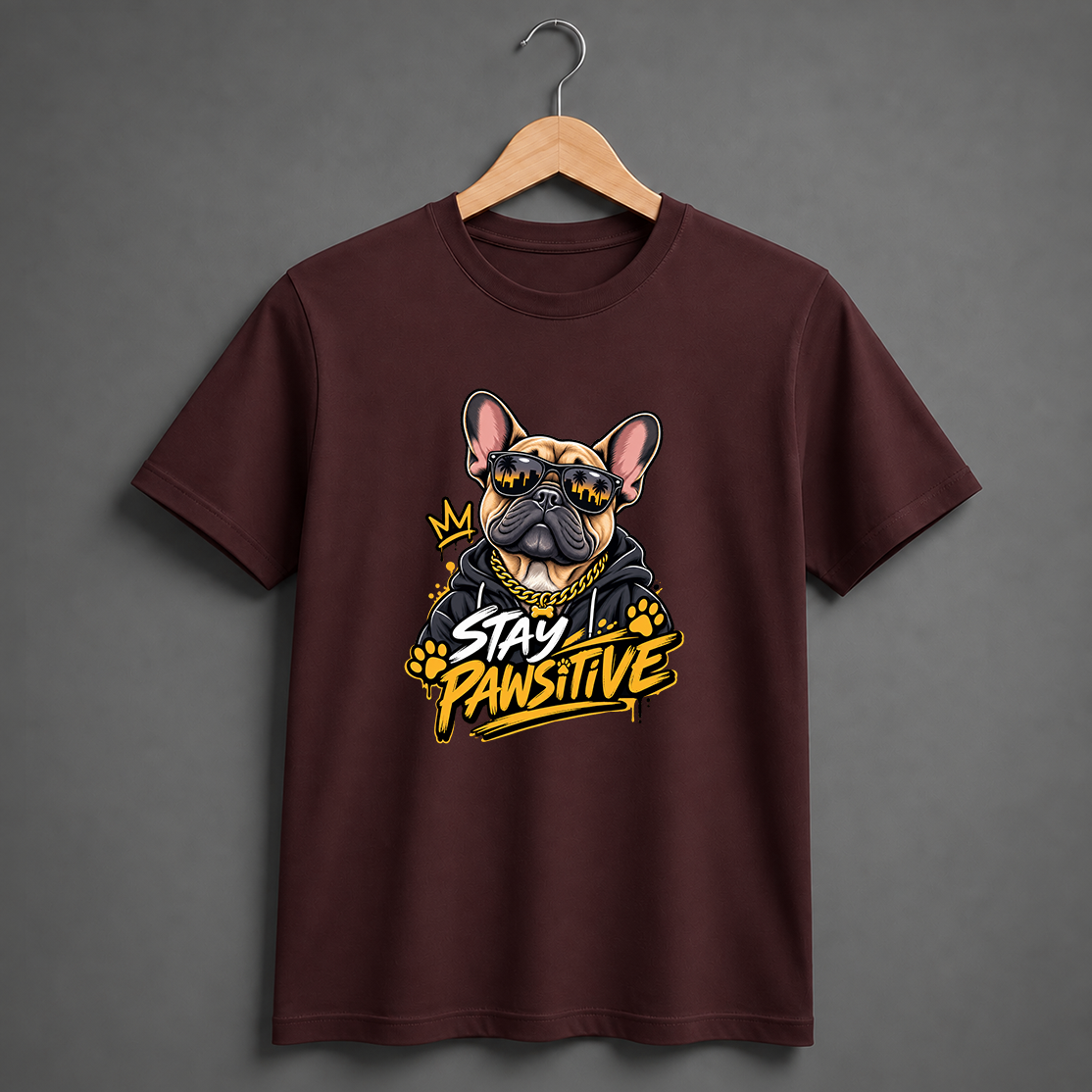 STAY PAWSITIVE - DOG TEE