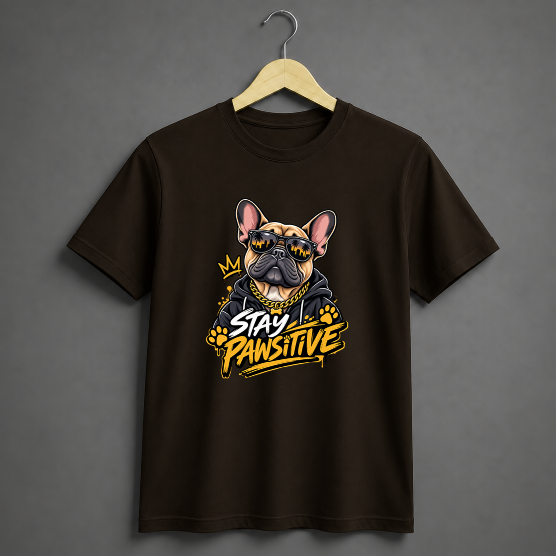 STAY PAWSITIVE - DOG TEE