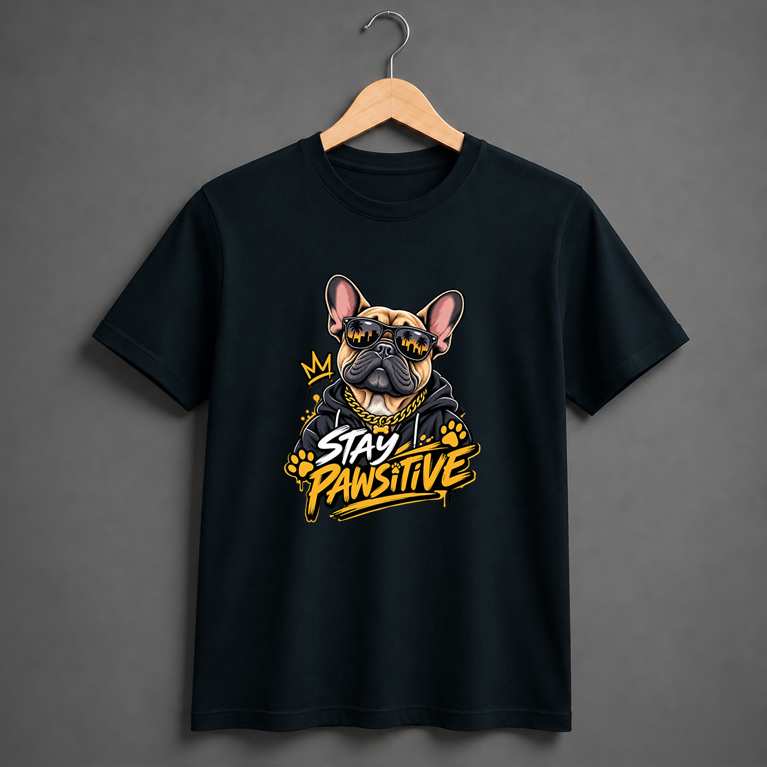 STAY PAWSITIVE - DOG TEE