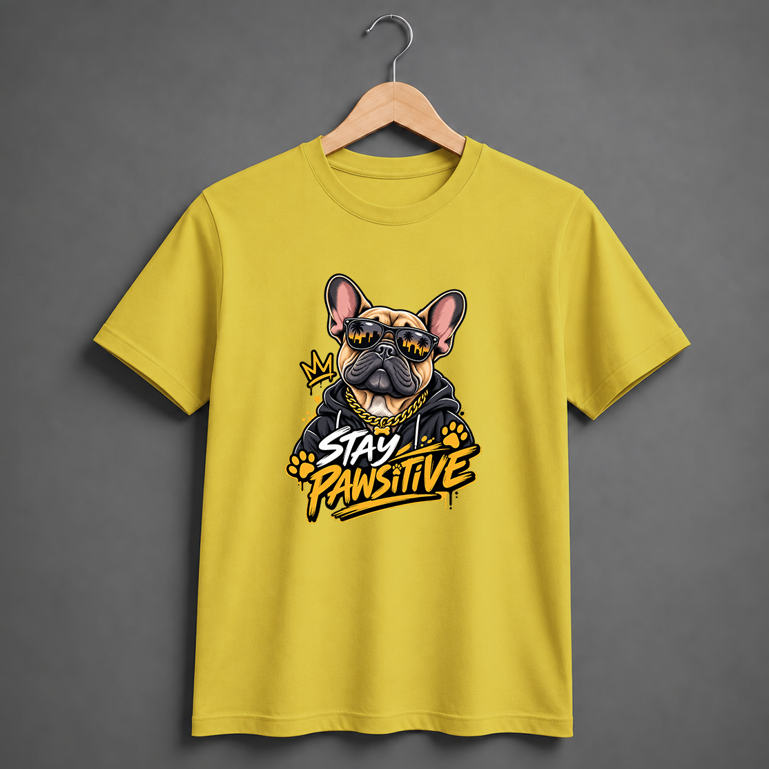 STAY PAWSITIVE - DOG TEE
