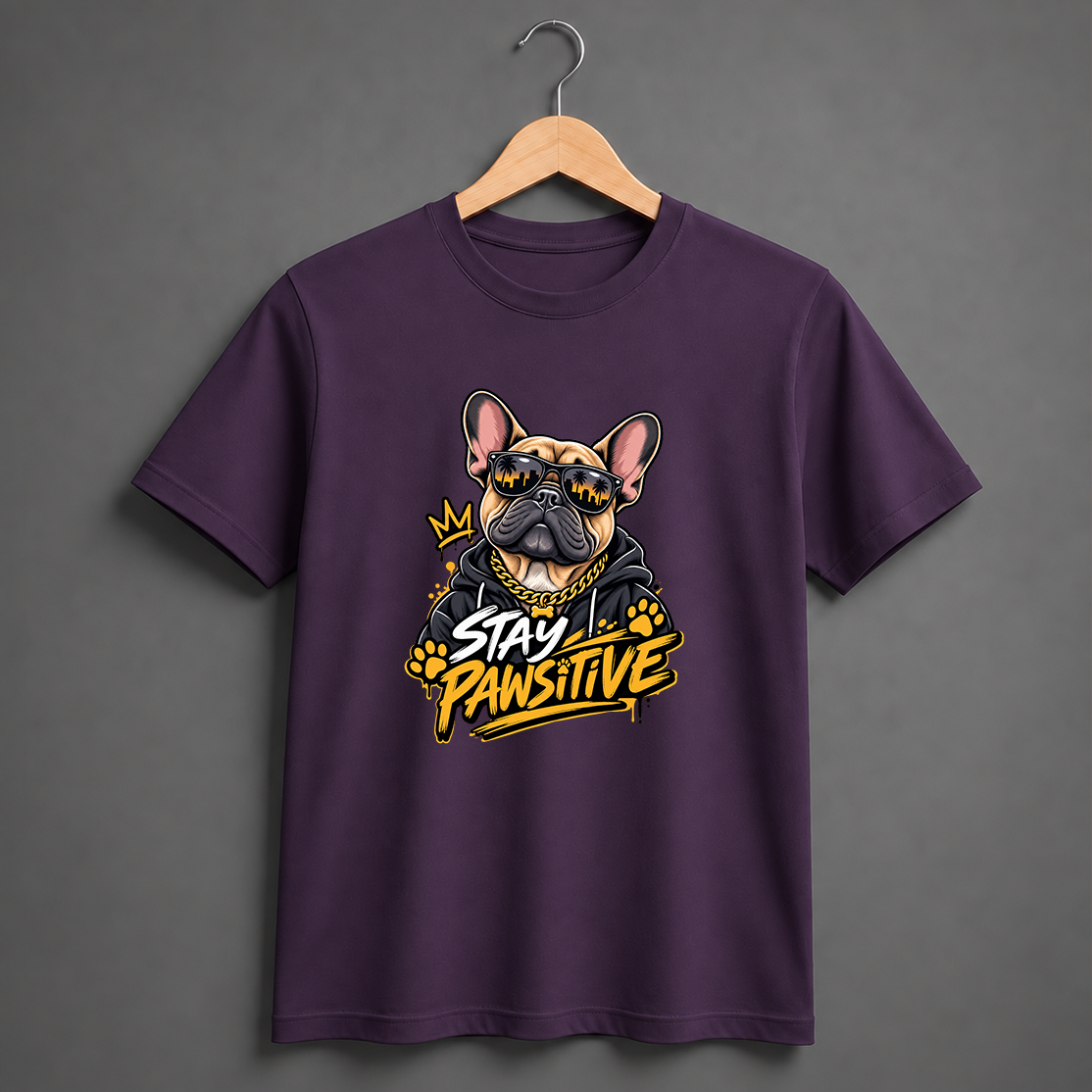 STAY PAWSITIVE - DOG TEE
