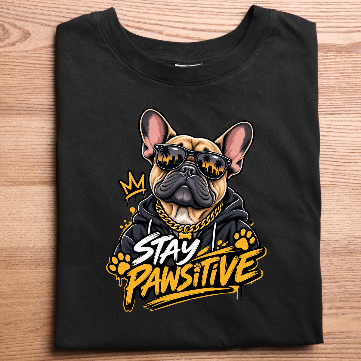 STAY PAWSITIVE - DOG TEE