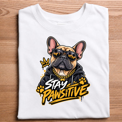 STAY PAWSITIVE - DOG TEE