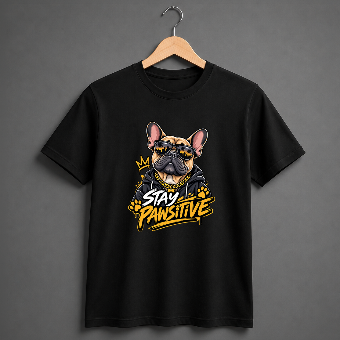 STAY PAWSITIVE - DOG TEE