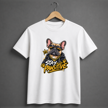 STAY PAWSITIVE - DOG TEE