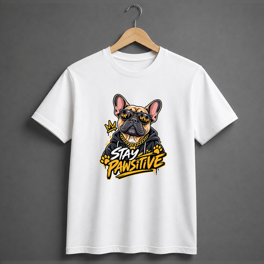 STAY PAWSITIVE - DOG TEE